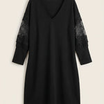 Eva - Vestido Elegante en Encaje con Escote en V