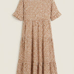 Zara - Vestido Midi de Manga Corta