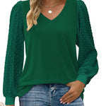 Zeagoo Women's Blouses Dressy Casual V Neck Top