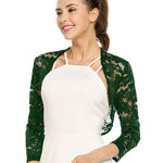 Zeagoo Women's Bolero Shrugs Crochet Lace Open Cardigan
