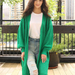 Zeagoo Women's 2023 Fall Winter Oversized Cardigan Long Sleeve Split Open Front Sweater Chunky Knit Long Duster