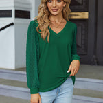 Zeagoo Women's Blouses Dressy Casual V Neck Top
