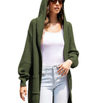Zeagoo Women's Cardigan for Women Long Sleeve Knit Cardigan with Hood Open Front Sweater Coat Outwear with Pockets