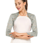 Zeagoo Women's Bolero Shrugs Crochet Lace Open Cardigan
