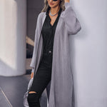 Zeagoo Women's 2023 Fall Winter Oversized Cardigan Long Sleeve Split Open Front Sweater Chunky Knit Long Duster