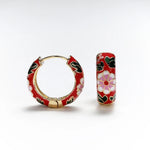 Leilani Floral Hoop Earrings