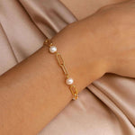 Timeless Pearl Chain Bracelet