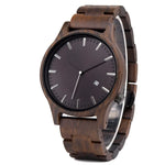 Elias Walnut Wood Quartz Watch