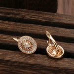 Amour Crest Oval Drop Earrings