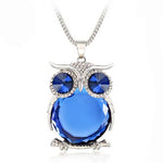 Crystal Owl Pendant Necklace