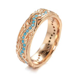 Vintage Rose Gold Turquoise Ring