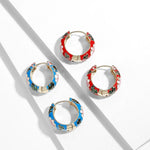 Wildflower Charm Hoop Earrings