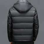 Belmont Genuine Leather Duck Down Jacket