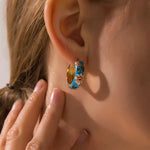 Leilani Floral Hoop Earrings