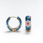 Leilani Floral Hoop Earrings