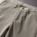 Warm Fleece-Lined Winter Straight Leg Corduroy Pants