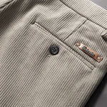 Warm Fleece-Lined Winter Straight Leg Corduroy Pants