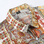 Paisley Floral Print Button Up Shirt