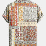 Paisley Floral Print Button Up Shirt