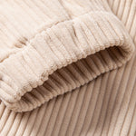 3 Pieces Corduroy Hoodie With Kangaroo Pocket