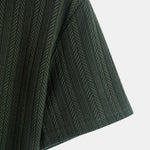 Textured Zipper Polo
