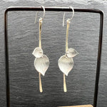 Silver Leaf Vintage Earrings