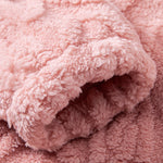 Geometric Jacquard Teddy Hoodie