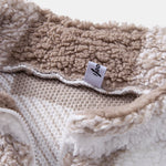 Quarter Zip Plaid Teddy Sweatshirt