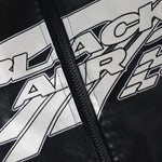 Black Air Leather Racing Jacket