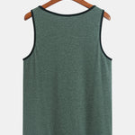 Tank Top With Wave Pattern Pocket