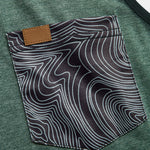 Tank Top With Wave Pattern Pocket