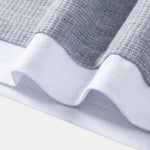 2 In 1 Button V-Neck Waffle T-Shirt With Pocket