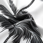 Palm Tree Print Arc Hem T-Shirt