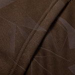 Teddy Lined Geometric Print Zipper Hoodie