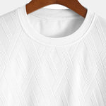 Relax Fit Diamond Jacquard T-Shirt