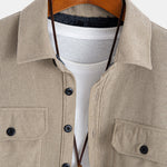 Teddy Lined Long Sleeve Corduroy Shirt
