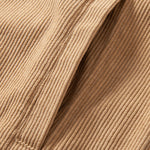Relax Fit Corduroy Half-Zip Hooded Pullover & Straight Leg Corduroy Pants