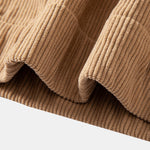 Relax Fit Corduroy Half-Zip Hooded Pullover