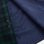 Flannel Fleece Lined Plaid Button Up Shirt