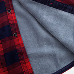 Flannel Fleece Lined Plaid Button Up Shirt