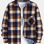 Flannel Fleece Lined Plaid Shirt