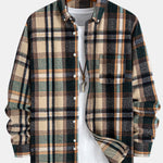 Flannel Plaid Button Up Shirt