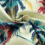 Relax Fit Flamingo  Tropical Palm Tree Print Button Up Shirt & Swim Short