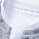 2 In 1 Waffle Notched Collar Sweatshirt & Waffle Pleated Pintuck Straight Leg Pants