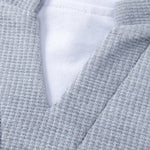 2 In 1 Waffle Notched Collar Sweatshirt