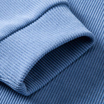 Relax Fit 2 In 1 Notched Collar Waffle Sweatshirt