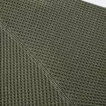 Long Sleeve Arc Hem Waffle Henley Shirt