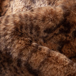 Faux Fur Serpentine Hooded Vest