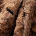 Faux Fur Serpentine Hooded Vest
