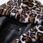 Faux Fur Leopard Hooded Vest